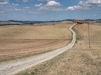 Dirt Road in Tuscany: A Day with Clear Skies