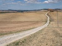 Dirt Road in Tuscany: A Day with Clear Skies