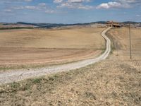 Dirt Road in Tuscany: A Day with Clear Skies