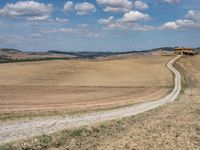 Dirt Road in Tuscany: A Day with Clear Skies