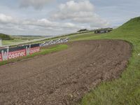 Dirt Road in the UK: Surrounded by Green Fields