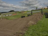 Dirt Road in the UK: Surrounded by Green Fields