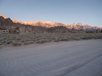 Dirt Roads of Alabama Hills Under Clear Skies