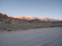 Dirt Roads of Alabama Hills Under Clear Skies