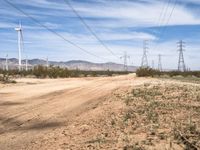 Dirt Roads and Windmills in Mojave Desert, California