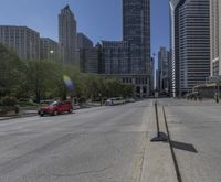 Downtown Chicago Skyline: An Urban Metropolitan Area