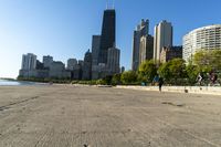 Downtown Chicago's Waterfront Cityscape