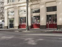 Downtown City Street in Metropolitan Area