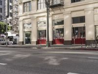 Downtown City Street in Metropolitan Area