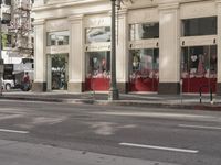 Downtown City Street in Metropolitan Area