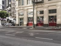 Downtown City Street in Metropolitan Area