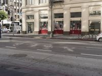 Downtown City Street in Metropolitan Area