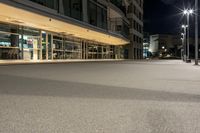 Downtown City Street at Night: Captivating Architecture