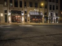 Downtown Detroit at Night: Urban Lights Illuminate the City