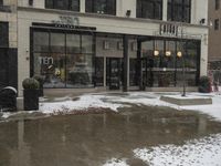 Downtown Detroit USA Winter Scene 002