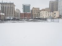 Downtown Detroit Winter View 001