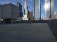 Downtown Los Angeles: City Skyline with Skyscrapers