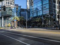 Downtown Los Angeles Cityscape Shadow 002