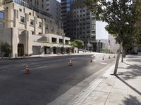 Downtown in the Metropolitan Area under a Clear Sky