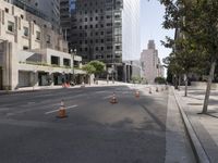 Downtown in the Metropolitan Area under a Clear Sky