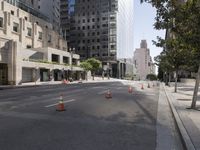 Downtown in the Metropolitan Area under a Clear Sky