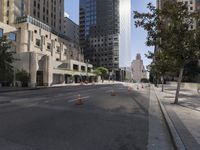 Downtown in the Metropolitan Area under a Clear Sky