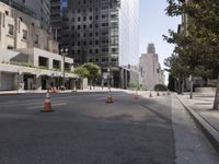 Downtown in the Metropolitan Area under a Clear Sky