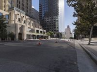 Downtown in the Metropolitan Area under a Clear Sky