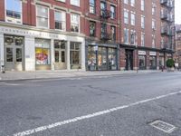 Downtown New York: The Road's Asphalt Under the Sun