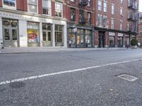 Downtown New York: The Road's Asphalt Under the Sun