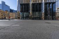 Downtown Toronto Building: Glass Facade and Urban Design