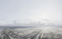 Dramatic City Skyline at Dawn