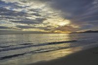 Dramatic Dawn at Coastal Beach