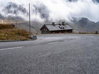 Dramatic Landscape of Austria's Highland Road with Mountain View