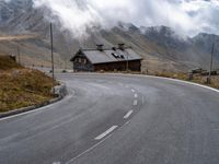 Dramatic Landscape of Austria's Highland Road with Mountain View