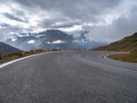 Dramatic Landscape in Austria: Winding Road in the Highlands