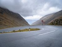 Dramatic Landscape: Mountain Road in Austria