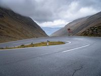 Dramatic Landscape: Mountain Road in Austria