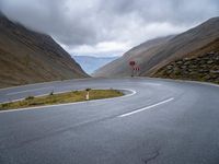 Dramatic Landscape: Mountain Road in Austria
