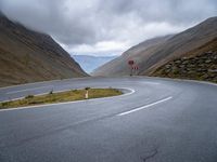 Dramatic Landscape: Mountain Road in Austria