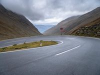 Dramatic Landscape: Mountain Road in Austria