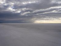 Dramatic Landscape of Utah Mountain Salt Flats