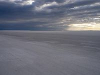 Dramatic Landscape of Utah: Mountain and Salt Flats