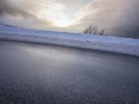 Dramatic Mountain Scenery in Europe during Winter