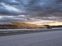 Dramatic Race Track at Dawn in Valencia, Spain