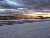 Dramatic Race Track at Dawn in Valencia, Spain