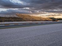 Dramatic Race Track at Dawn in Valencia, Spain