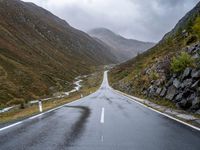 A Dramatic Road Landscape in Austria, Europe