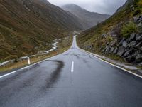 A Dramatic Road Landscape in Austria, Europe