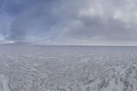 Dramatic Winter Landscape in Salt Lake City, Utah, USA